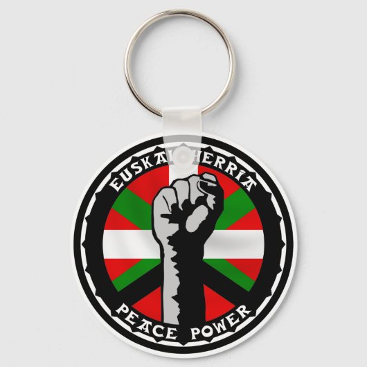 Porte-clés porte - clé basque du pouvoir de paix (Recto)