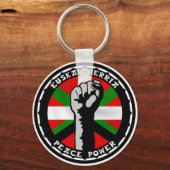 Porte-clés porte - clé basque du pouvoir de paix (Recto)