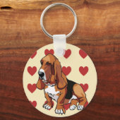 Porte-clés Porte - clé - Basset Hound (Recto)