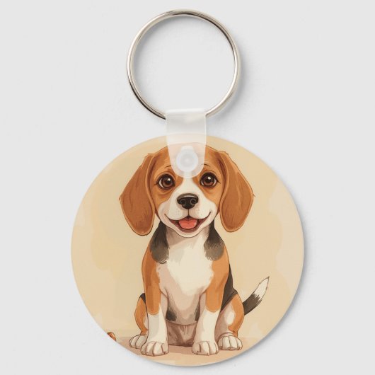Porte-clés Porte - clé beagle (Recto)
