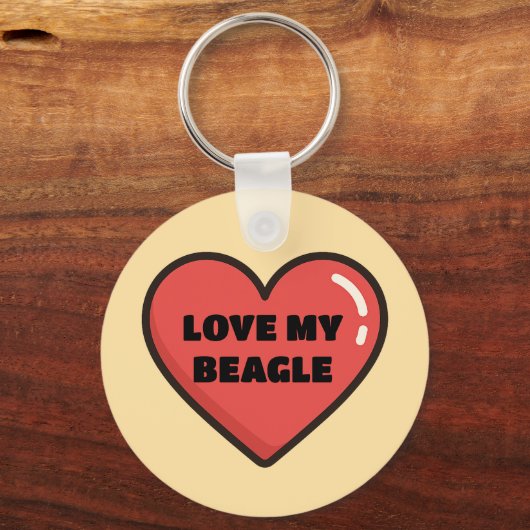 Porte-clés Porte - clé beagle (Verso)