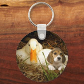 Porte-clés Porte - clé beagle avec canard (Recto)