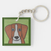 Porte-clés Porte - clé Beagle mignon (Dos)