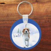 Porte-clés Porte - clé Beagle Noel (Verso)