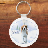 Porte-clés Porte - clé Beagle Noel (Recto)