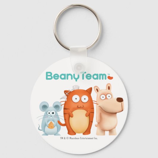 Porte-clés Porte - clé : BeanyTeam™ - Chat & souris & Chien (Recto)