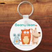 Porte-clés Porte - clé : BeanyTeam™ - Chat & souris & Chien (Recto)