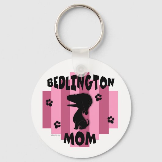 Porte-clés Porte - clé Bedlington Mom (Recto)