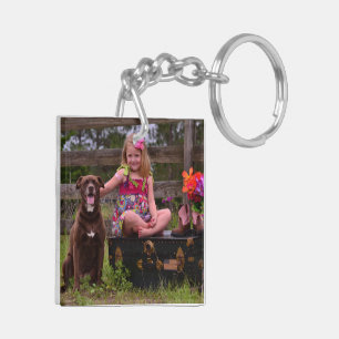 Porte-clés Porte - clé bilatéral de photo