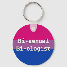Porte - clé Bisexuel Biologiste Button