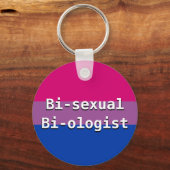 Porte-clés Porte - clé Bisexuel Biologiste Button (Recto)