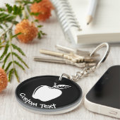 Porte-clés Porte - clé blanc Apple (Devant droit)