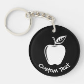 Porte-clés Porte - clé blanc Apple (Devant)