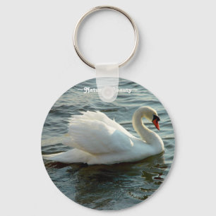 Porte-clés Porte - clé blanc de cygne