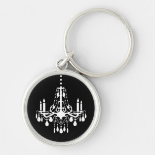Porte-clés Porte - clé blanc de fantaisie de lustre