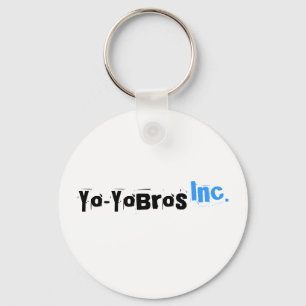 Porte-clés Porte - clé blanc de logo de Yo-YoBros, Inc.