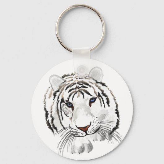 Porte-clés Porte - clé blanc de tigre (Recto)