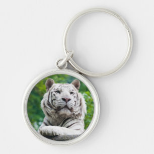 Porte-clés Porte - clé blanc de tigre