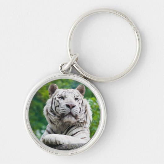 Porte-clés Porte - clé blanc de tigre (Devant)