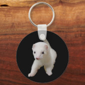 Porte-clés Porte - clé blanc Ferret bébé (Recto)