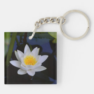 Porte-clés Porte - clé blanc Lotus