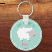 Porte-clés Porte - clé blanc mouton (Recto)