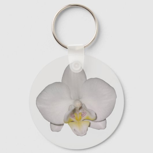 Porte-clés Porte - clé blanc orchidée (Recto)
