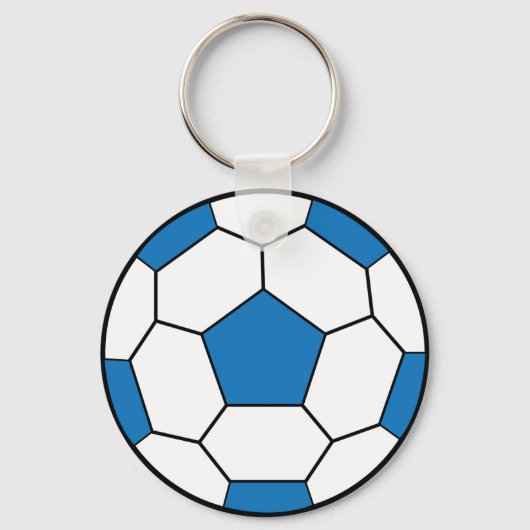Porte-clés Porte - clé bleu balle de football (Recto)