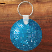Porte-clés Porte - clé bleu boule disco (Recto)
