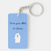 Porte-clés Porte - clé bleu ciel de sécurité (Dos)