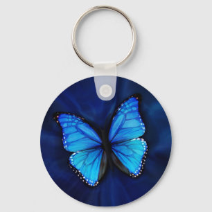 Porte-clés Porte - clé bleu de papillon