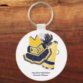 Porte-clés Porte - clé bleu et jaune (Recto)