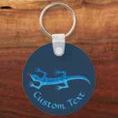 Porte-clés Porte - clé bleu Lizard de Tribal (Recto)