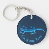 Porte-clés Porte - clé bleu Lizard de Tribal (Devant)