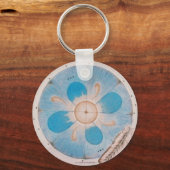 Porte-clés Porte - clé bleu Mandala (Recto)