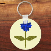 Porte-clés Porte - clé bleu océanique Daisy (Recto)
