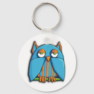 Porte-clés Porte - clé bleu Owl