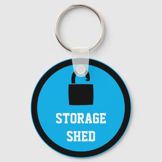 Porte-clés Porte - clé bleu shed de stockage (Recto)