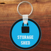 Porte-clés Porte - clé bleu shed de stockage (Recto)