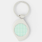 Porte-clés Porte - clé Blue Green Snowflakes (Devant)