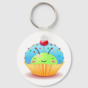Porte-clés Porte - clé Blue Ladybug Cupcake