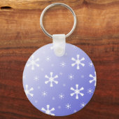 Porte-clés Porte - clé Blue Snowflake (Recto)