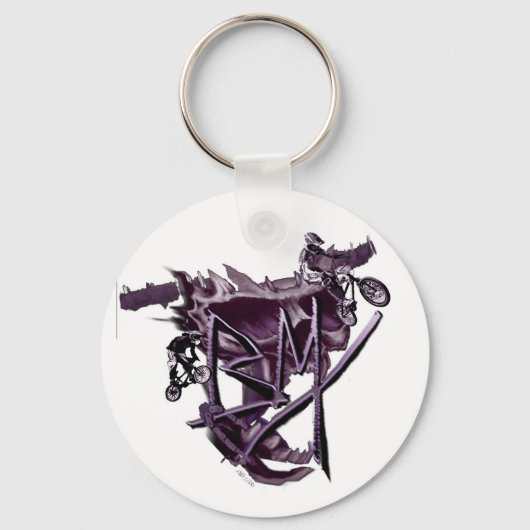 Porte-clés Porte - clé BMX (violet) (Recto)