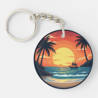 Porte-clés Porte - clé - bord de mer