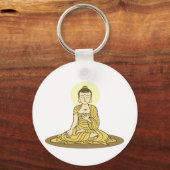 Porte-clés Porte - clé Bouddha Sérénité dorée (Recto)