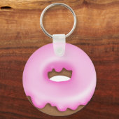 Porte-clés Porte - clé boulangerie beignets rose (Recto)