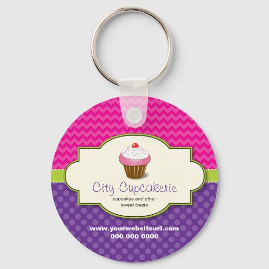 Porte-clés Porte - clé Boutique Cupcake (Recto)