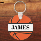 Porte-clés Porte - clé Bouton de basket personnalisé (Recto)