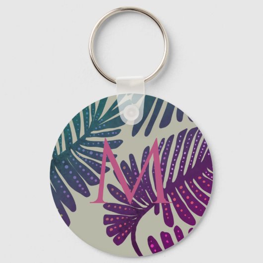 Porte-clés Porte - clé bouton Monstera (Recto)