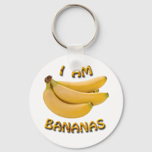 Porte-clés Porte - clé Bouton rond I Am Bananas Basic